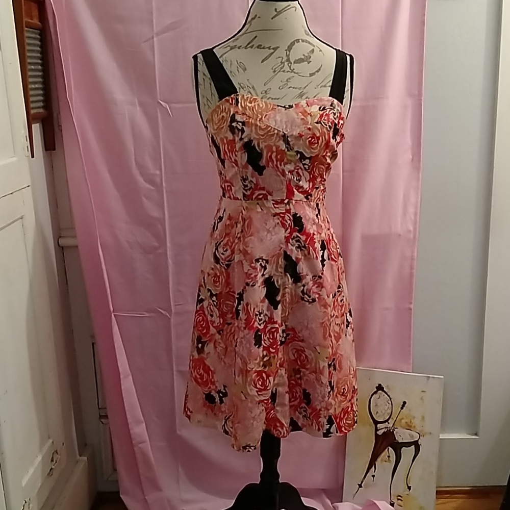 Candies printed sundress Sz 7 - Picture 1 of 8